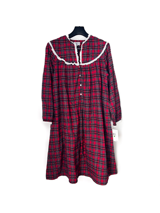 Lanz of Salzburg Other - NWT Lanz of Salzburg Classic Red Plaid Cotton Flannel Nightgown Sz L